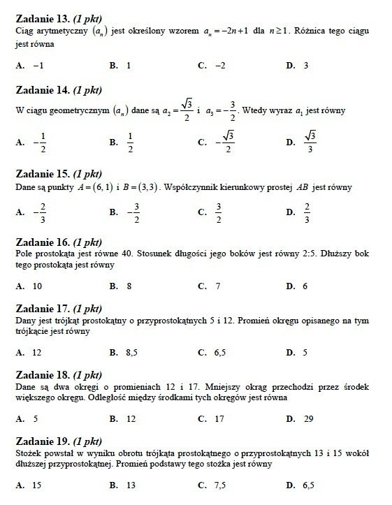 Próbna matura 2012 z matematyki [ODPOWIEDZI]