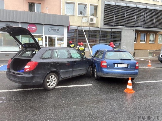 Wypadek na ulicy Oleskiej w Opolu.