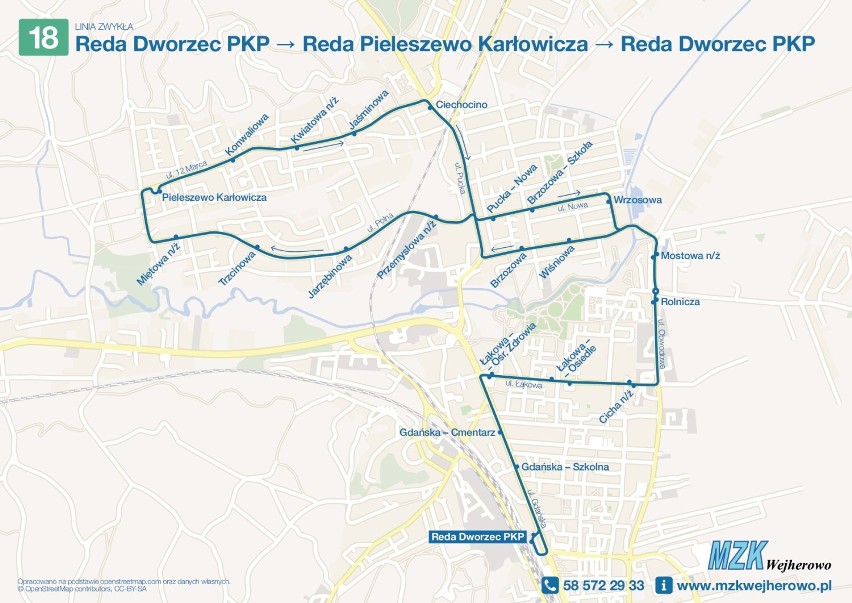 Zmiany w rozkładzie MZK. Rejon ulicy Polnej w Redzie zostanie objęty komunikacją miejską
