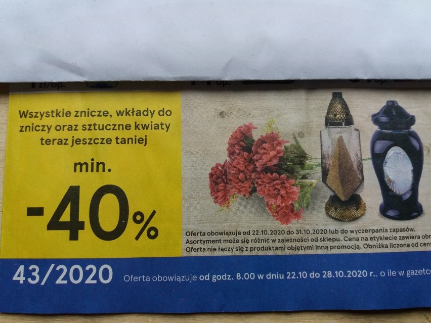 Promocja zniczy  Tesco