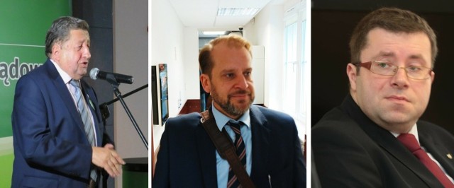 Oto trzech pewnych kandydatów na burmistrza Polic: Władysław Diakun, Krystian Kowalewski, Grzegorz Ufniarz