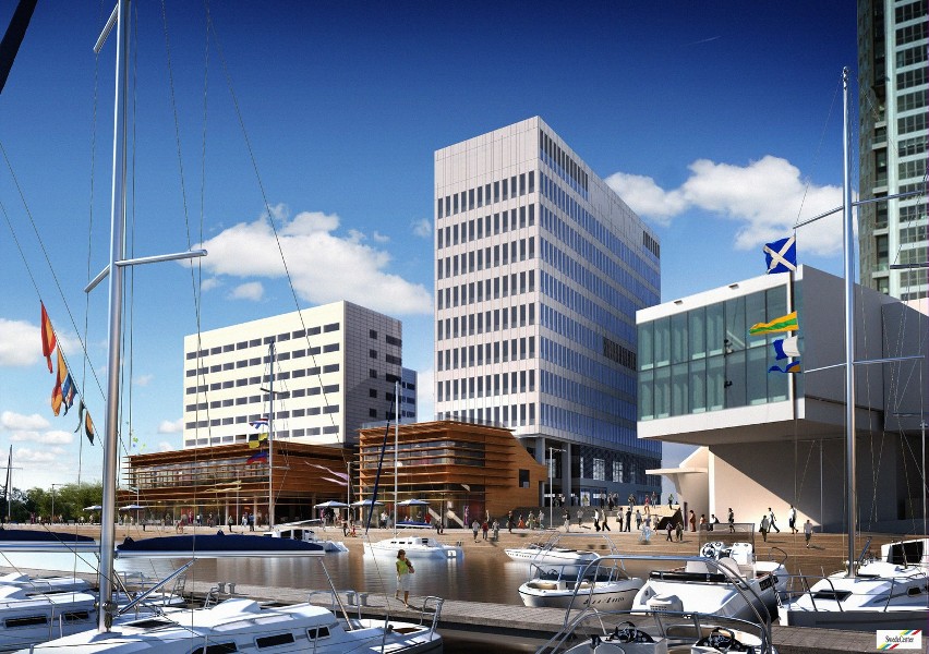 Gdyński Waterfront. Do 2015 w centrum Gdyni powstaną dwa nowe wieżowce WIZUALIZACJE