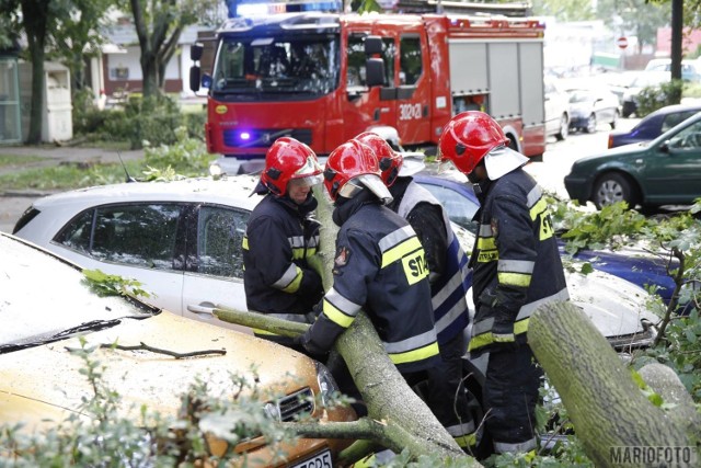 Burza nad Opolszczyzną. Strażacy do godziny 7.00 interweniowali 70 razy