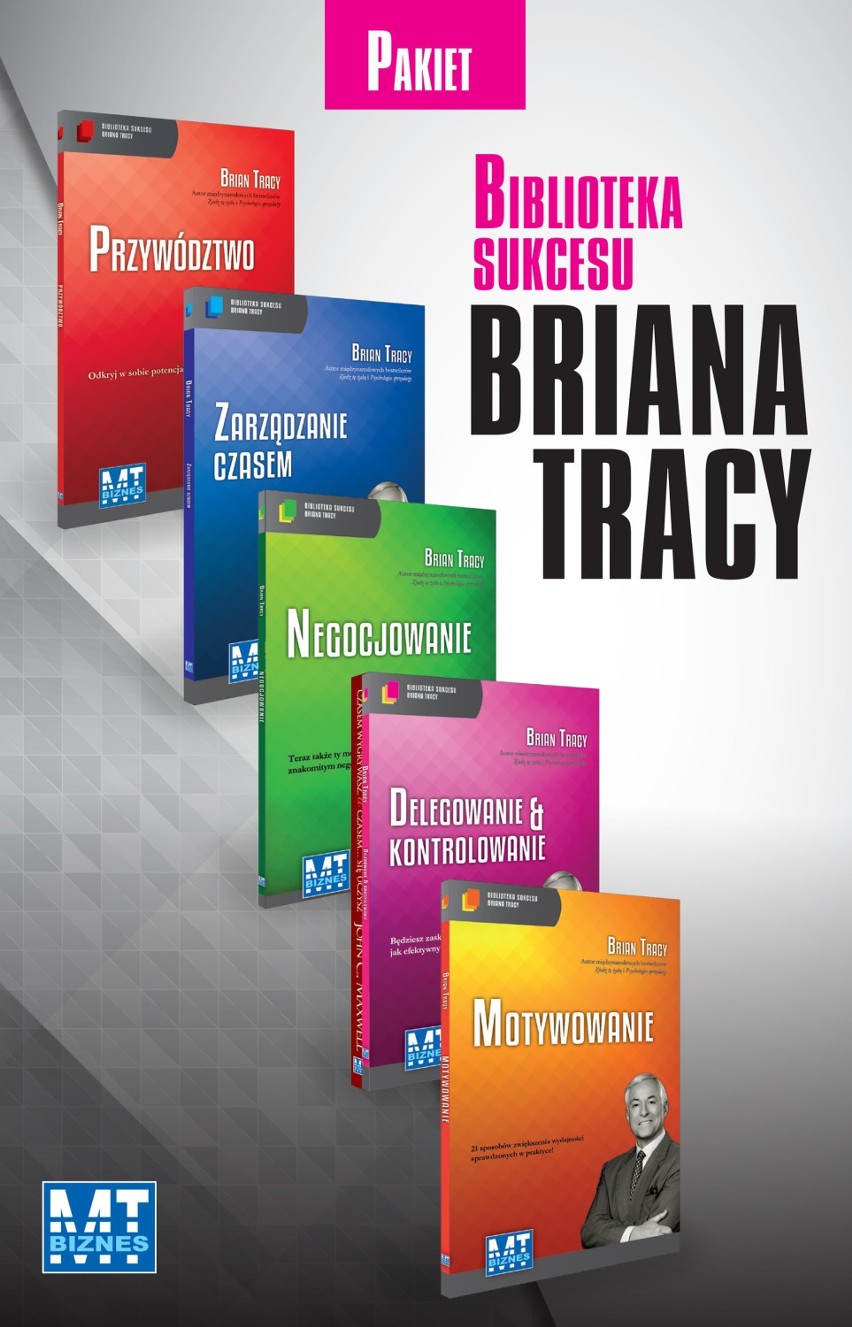 „Biblioteka sukcesu Briana Tracy” to pakiet pięciu...