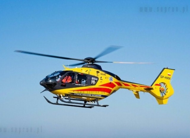 Helikopter Lotniczego Pogotowia Ratunkowego musiał interweniować w Pelplinie
