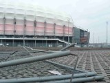 Euro 2012 - Wokół Stadionu Miejskiego stoi już nowy płot [ZDJĘCIA]