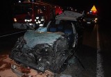 Tragiczny wypadek na DK 1 przy Świerkowickiej. Kierowca toyoty nie żyje, pasażerka w ciężkim stanie