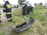 Skalmierzyce: Wypadek na przejeździe kolejowym [FOTO]