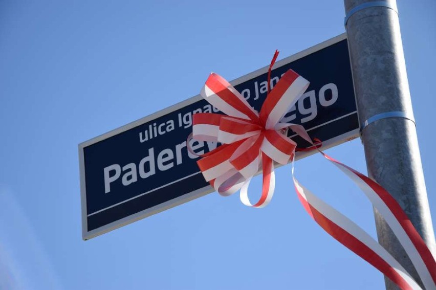 Paderewski patronem nowej ulicy w Wągrowcu. Uroczyste odsłonięcie tablicy