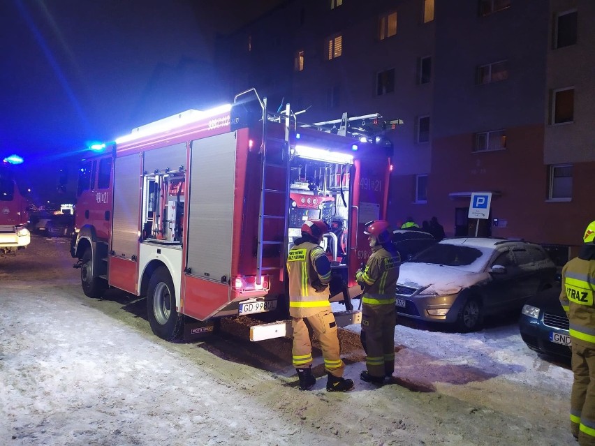 Nowy Dwór Gdański: pożar w piwnicy bloku mieszkalnego