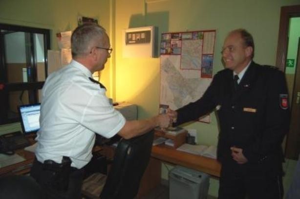 Wizyta komendanta policji z niemieckiego Helmstett w Kole
