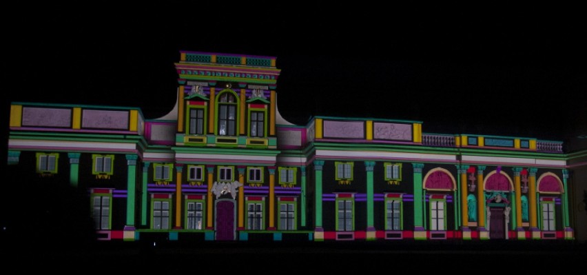 II Królewski Festiwal Światła w Wilanowie - Mapping na fasadzie Pałacu Królewskiego