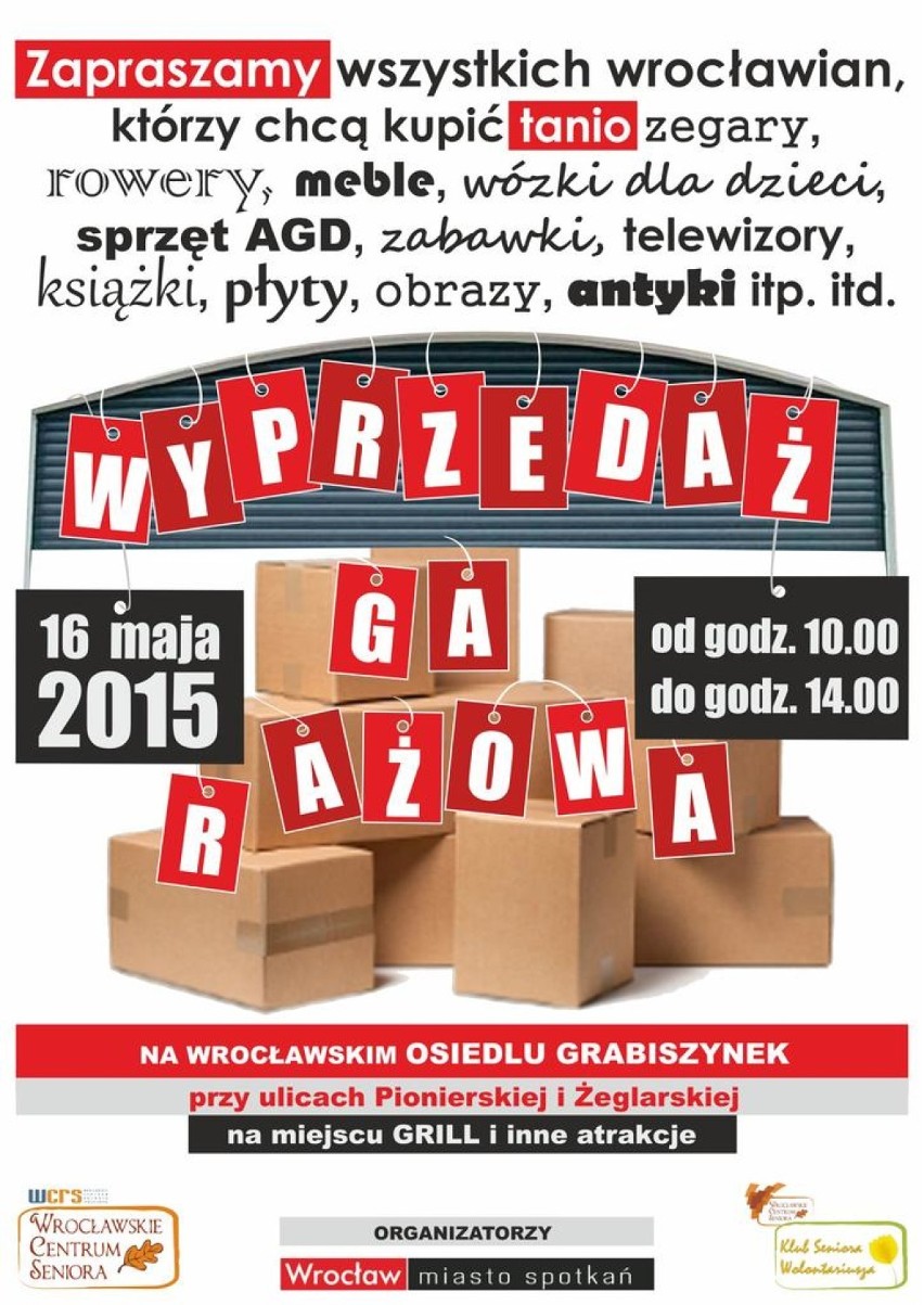 Wyprzedaż garażowa 

IV już edycja wyprzedaży...