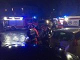 Wypadek na skrzyżowaniu ul. Mazurskiej i Jana Pawła II w Szczecinie