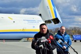 KGHM: Antonow, największy samolot transportowy świata przywiózł do Polski sprzęt medyczny