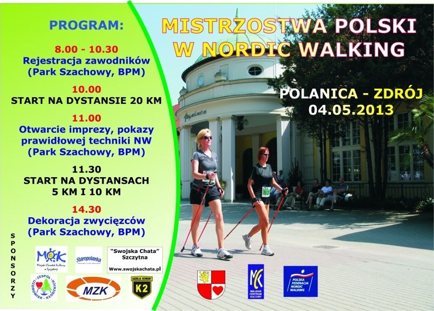 Zawody Nordic Walking zorganizowany w 2012 roku przez starostwo powiatowe w Wałbrzychu
