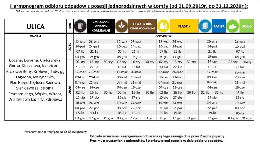 Uwaga! Firma Błysk nadal będzie wywozić śmieci w Łomży. Od września obowiązuje nowy harmonogram