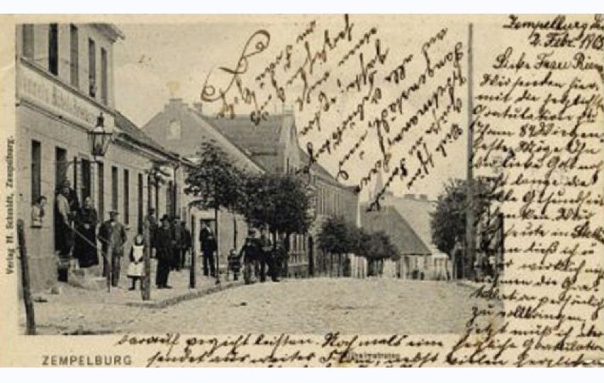Ul. Sienkiewicza w Sępólnie, rok 1905.