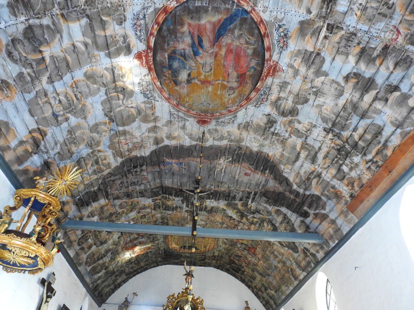 Barokowy strop w kościele św. Elżbiety Węgierskiej w...