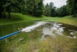 Przepompowali wodę ze zbiornika Orłowska na tereny Parku Przymorze. "To pewnego rodzaju eksperyment"