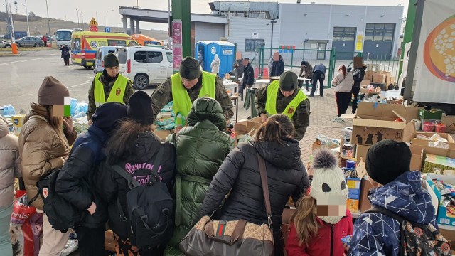 Wolontariusze na granicy polsko-ukraińskiej