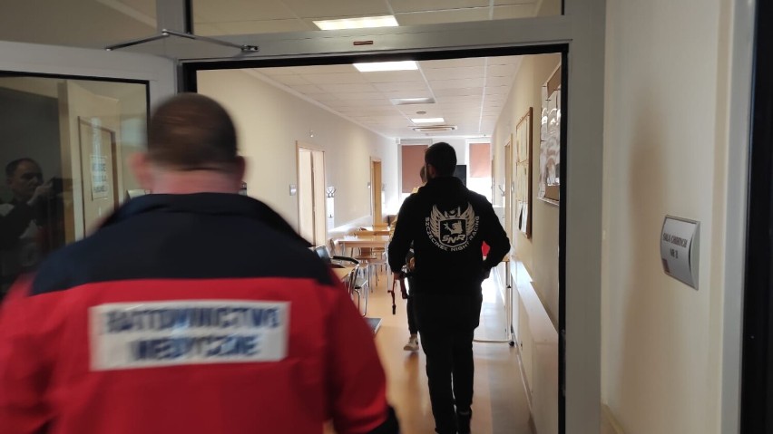 Próbna ewakuacja stacji dializ w Szczecinku