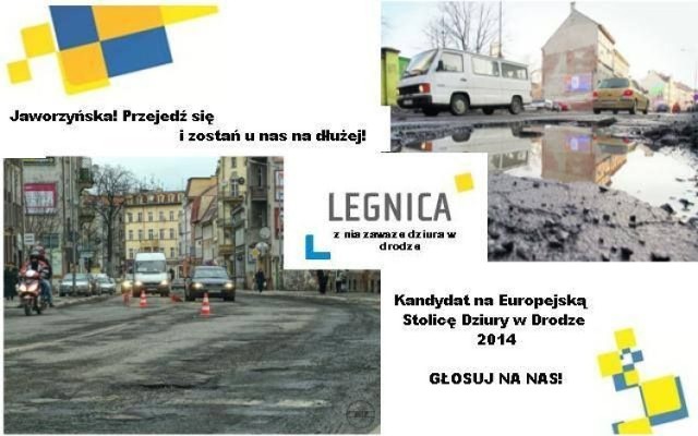 Legnica - Europejska Stolica Dziury w Drodze