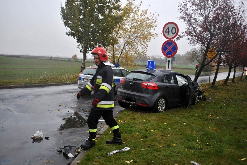 Wypadek w Sieradzu spowodował pijany kierowca