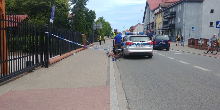 Do potrącenia rowerzysty doszło przy ul. Wyszyńskiego.