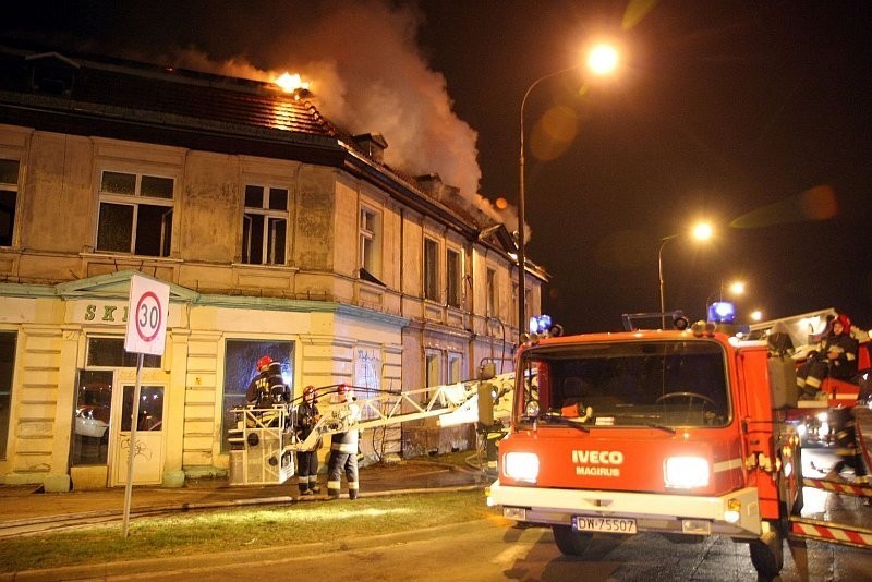 Wrocław: Pożar w budynku przy ul. Pilczyckiej