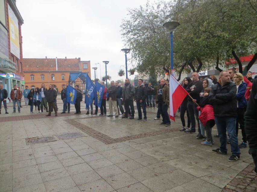 Młodzież Wszechpolska - protest w Pile