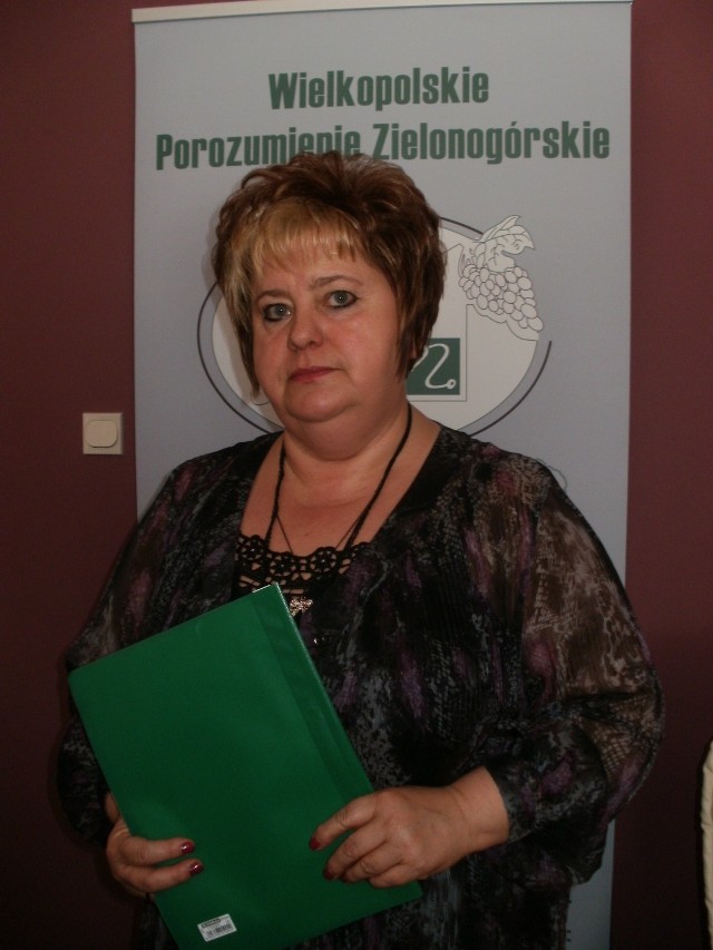 Bożena Janicka - prezes Porozumienia Zielonogórskiego w Wielkopolsce