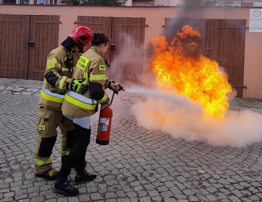 Ćwiczenia strażackie w "Wodociągach" w Grudziądzu