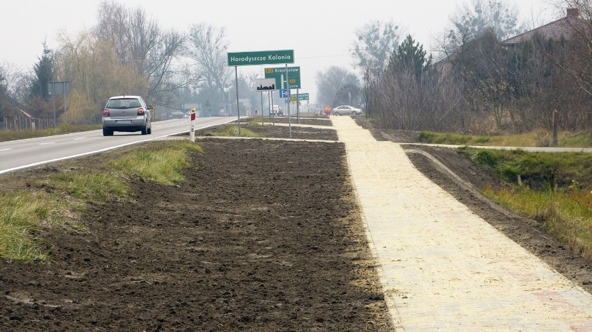 Budowa chodników dobiegła końca