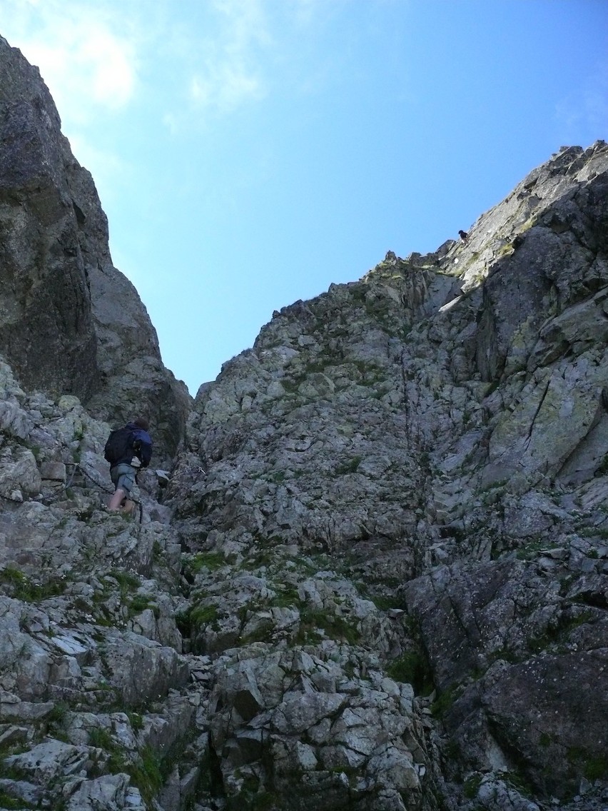 Wejście na Kozią Przełęcz od Dol. Gąsienicowej