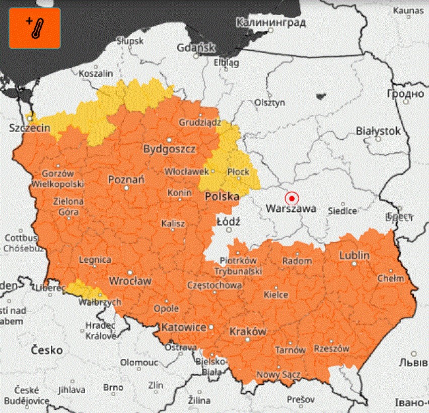 IMGW ostrzega przed upałami. Drugi stopień zagrożenia meteorologicznego na terenie województwa śląskiego 