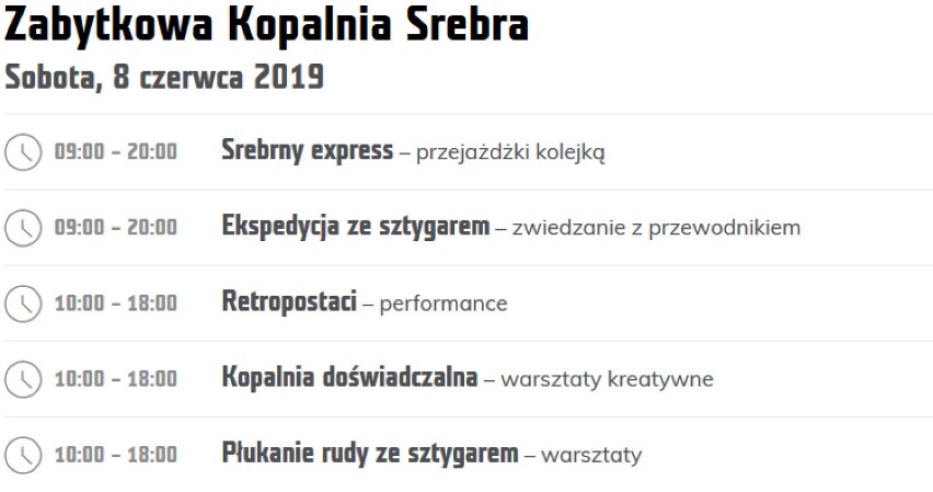 Industriada 2019 Tarnowskie Góry i Radzionków: Zabytkowa Kopalnia Srebra, Sztolnia Czarnego Pstrąga i Muzeum Chleba. Program imprezy