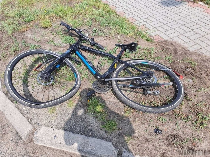 Wypadek rowerzysty w Opolu.