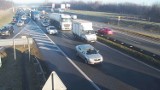 Roboty drogowe i wypadek na A4. Duże utrudnienia na obwodnicy Krakowa