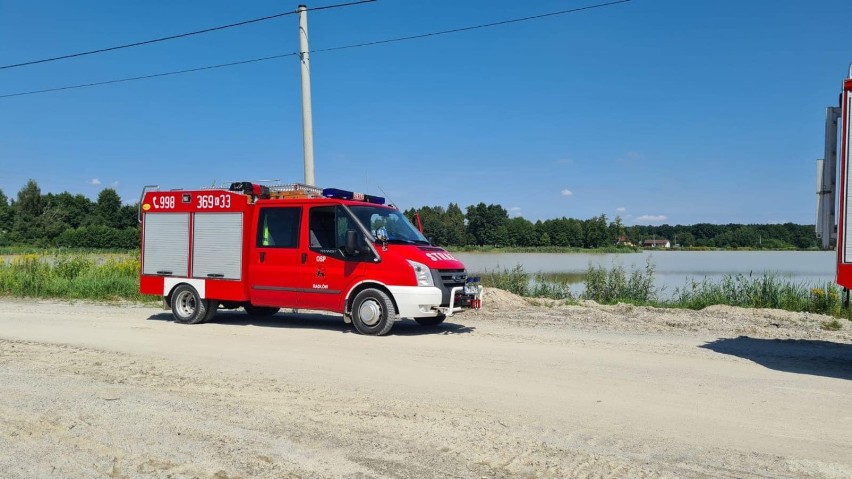 W działaniach brały udział liczne siły straży pożarnej oraz...