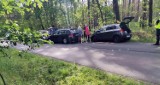 Kolizja czterech samochodów pod Maszewem. Zdjęcia OSP Sowno