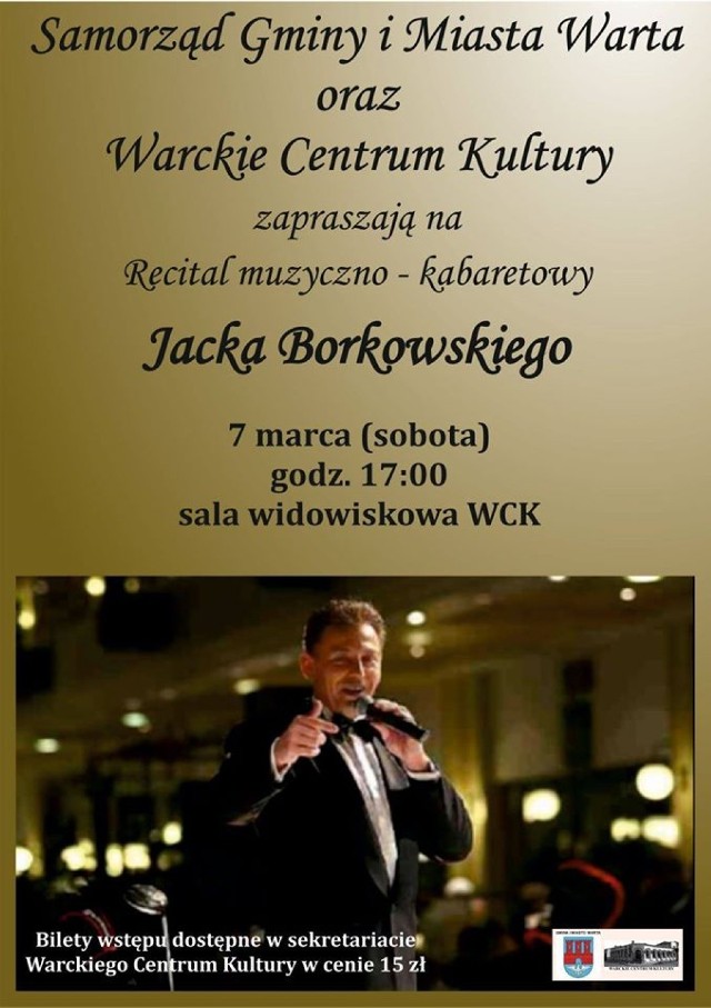 Recital Borkowskiego w Warcie. Aktor wystąpi w sali warckiego Centrum Kultury w sobotę 7 marca