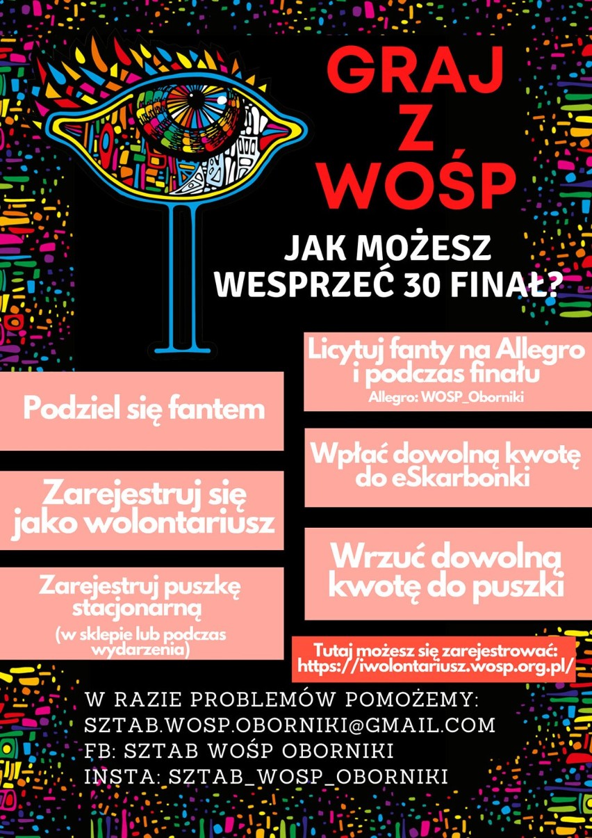 Zastanawiasz się, jak wesprzeć WOŚP w Obornikach? Sprawdź!