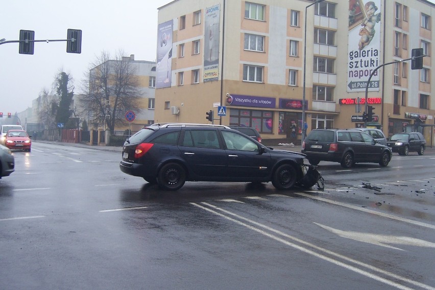 Zderzenie aut na ulicy Górnośląskiej w Kaliszu