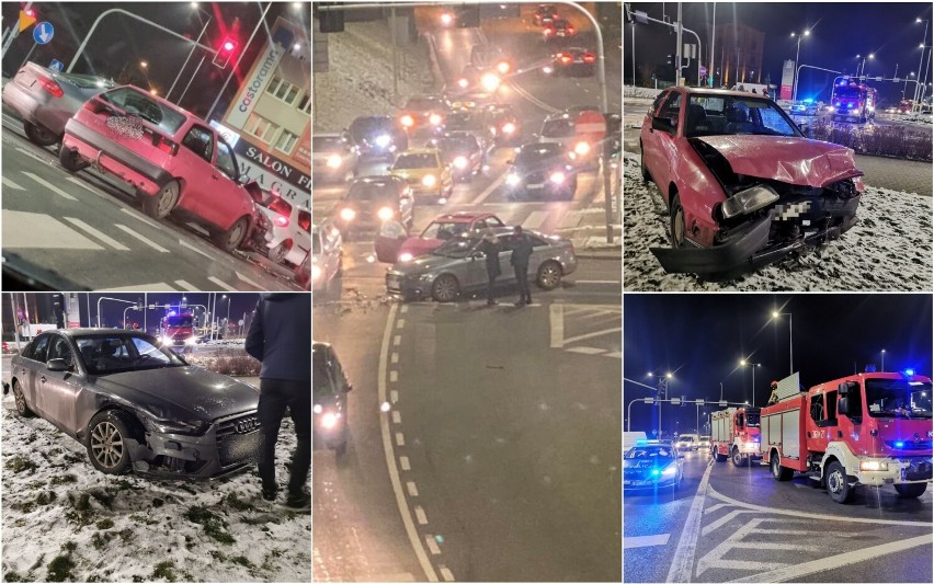 Wypadek na skrzyżowaniu Okrzei - Kapitulna we Włocławku