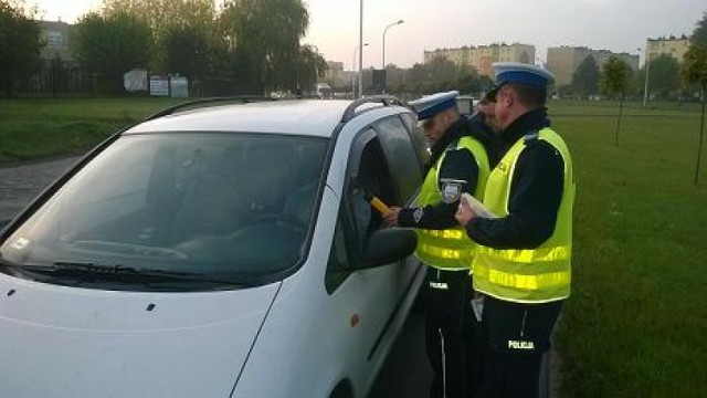 Drogówka w Sieradzu badała trzeźwość