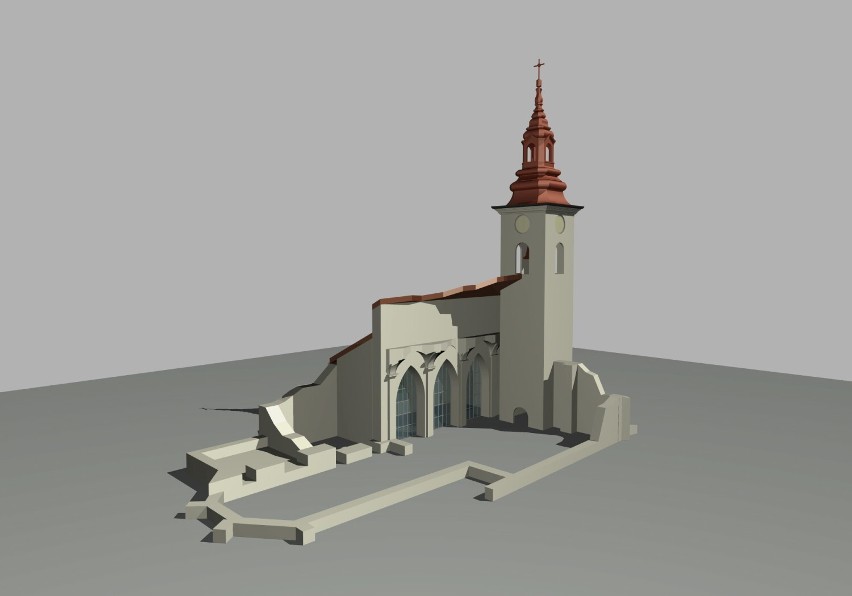 Pomysł częściowej odbudowy kościoła w Wieluniu nie wypali? Burmistrzowi nie udało się porozumieć ze stroną kościelną