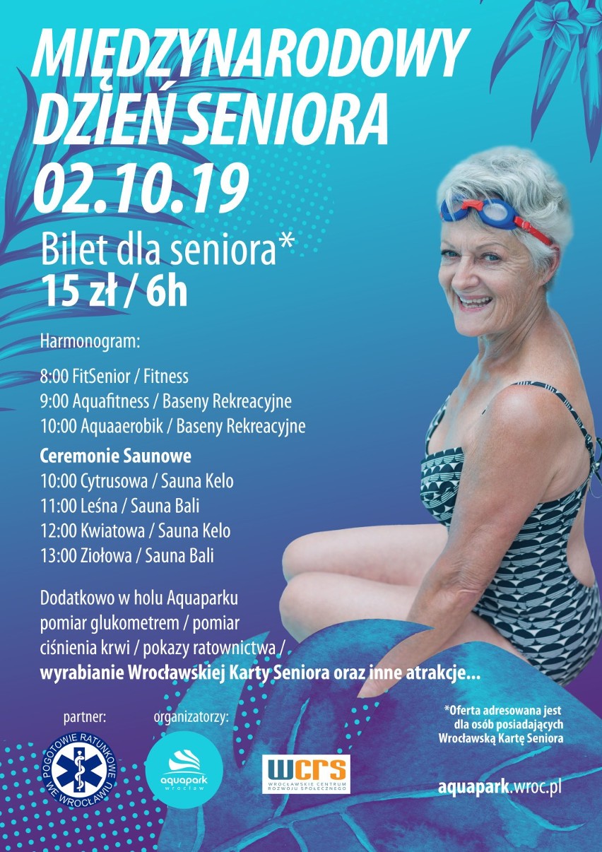 Międzynarodowe Dni Seniora w Aquaparku Wrocław (SZCZEGÓŁY)