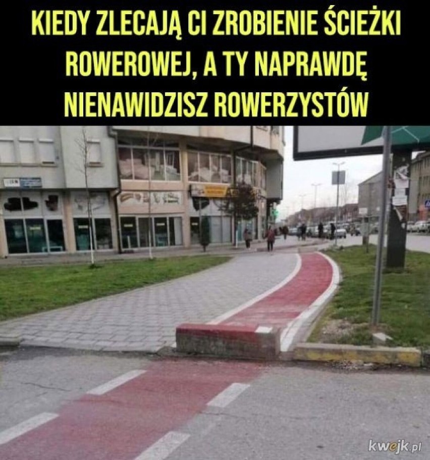 MEMY o rowerzystach! Co myślą o nich kierowcy i piesi? Pośmiejmy się wspólnie z okazji Dnia Dojazdu Rowerem do Pracy!