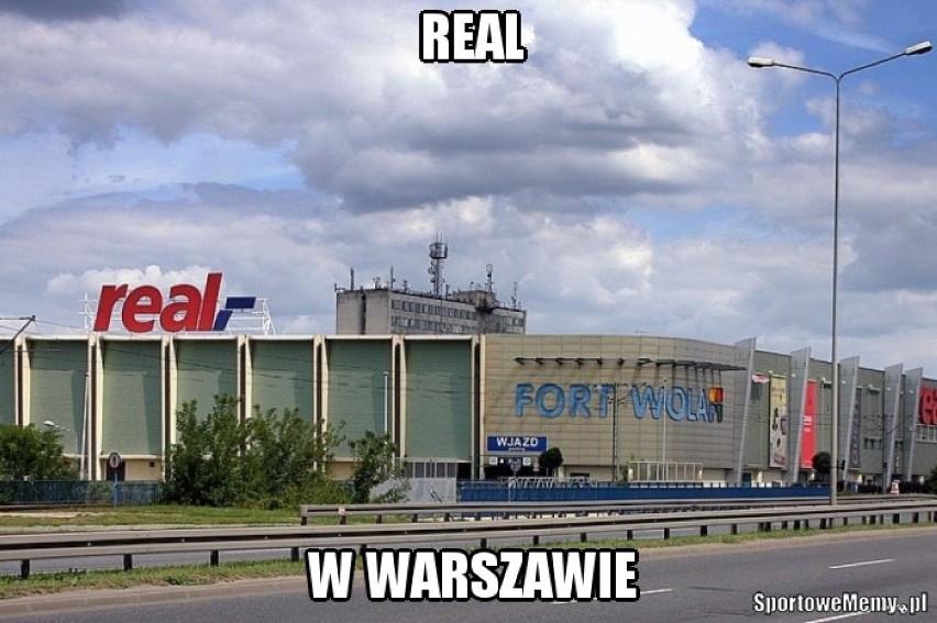 [MEMY] Legia - Real w Warszawie przy pustych trybunach....